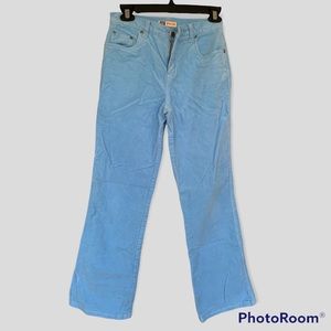 Vintage Baby Blue Corduroy Flare Bootcut Pants